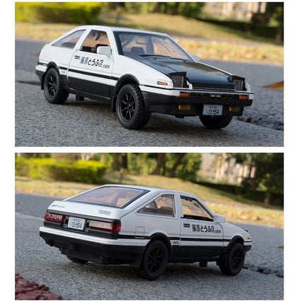 1:32 Simulation AE86 Metal Alloy Toy Car Diecasts Toy Vehicles Decoration Model Miniature Christmas Gift Toys For Children Boy.