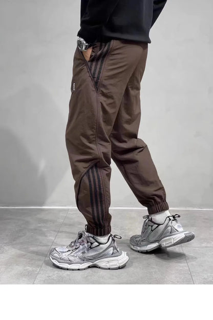 2024 Spring Autumn Men's Long Pants Loose Fit Plus Size Casual Nine Point Plus Size Harem Workwear Bunded Pants Men.