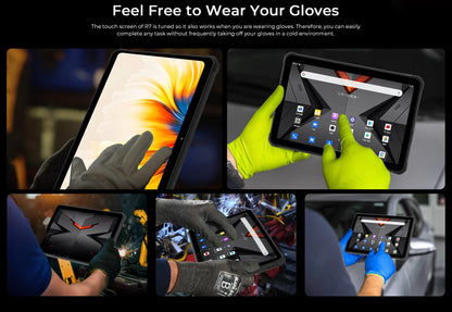 Rugged Tablets HOTWAV R7 12GB(6+6) 256GB 10.1'' 16MP+16MP Android 13.0 15600mAh large battery 20W Dual SIM 4G GPS