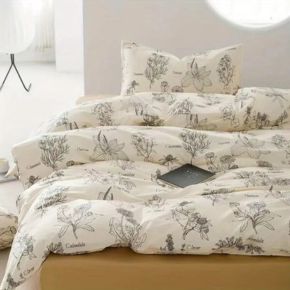 Ins Fashion Bedding Set 2025 New Full Queen Size Duvet Cover Flat Sheet Pillowcase No Filler Kids Adult Girls Boys Bed Linens.