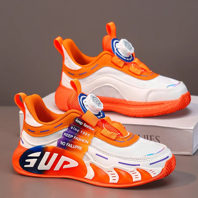 Autumn New Design Children Sneaker Boy Sports Shoes Fashion 4 To 12 Years Kids School Tennis Shoes Boy Casual Sneaker.