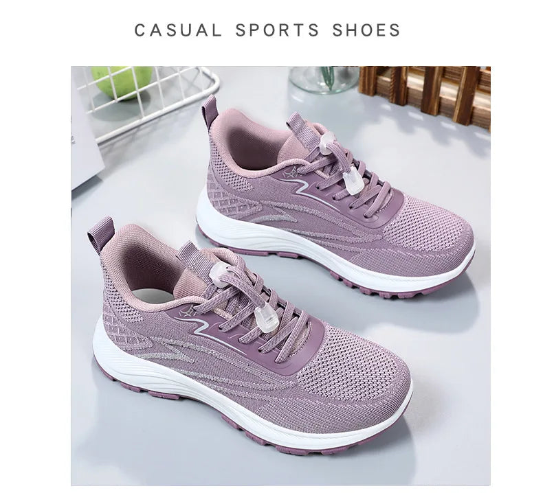 2025 Spring Women's Casual Sports Shoes Breathable and Comfortable Outdoor High Quality Single Shoes Trendy Women's Shoes.