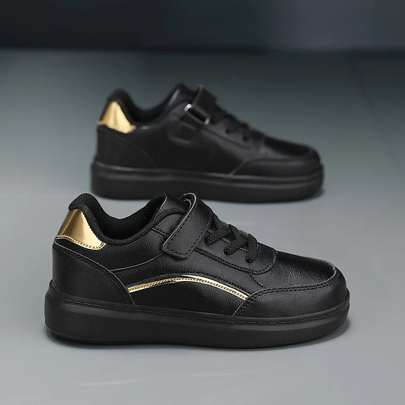 White Children Sneaker Boys Shoes PU Leather Casual Sports Kids School Skate Shoes Luxury Autumn Tennis Sneaker for Boy.