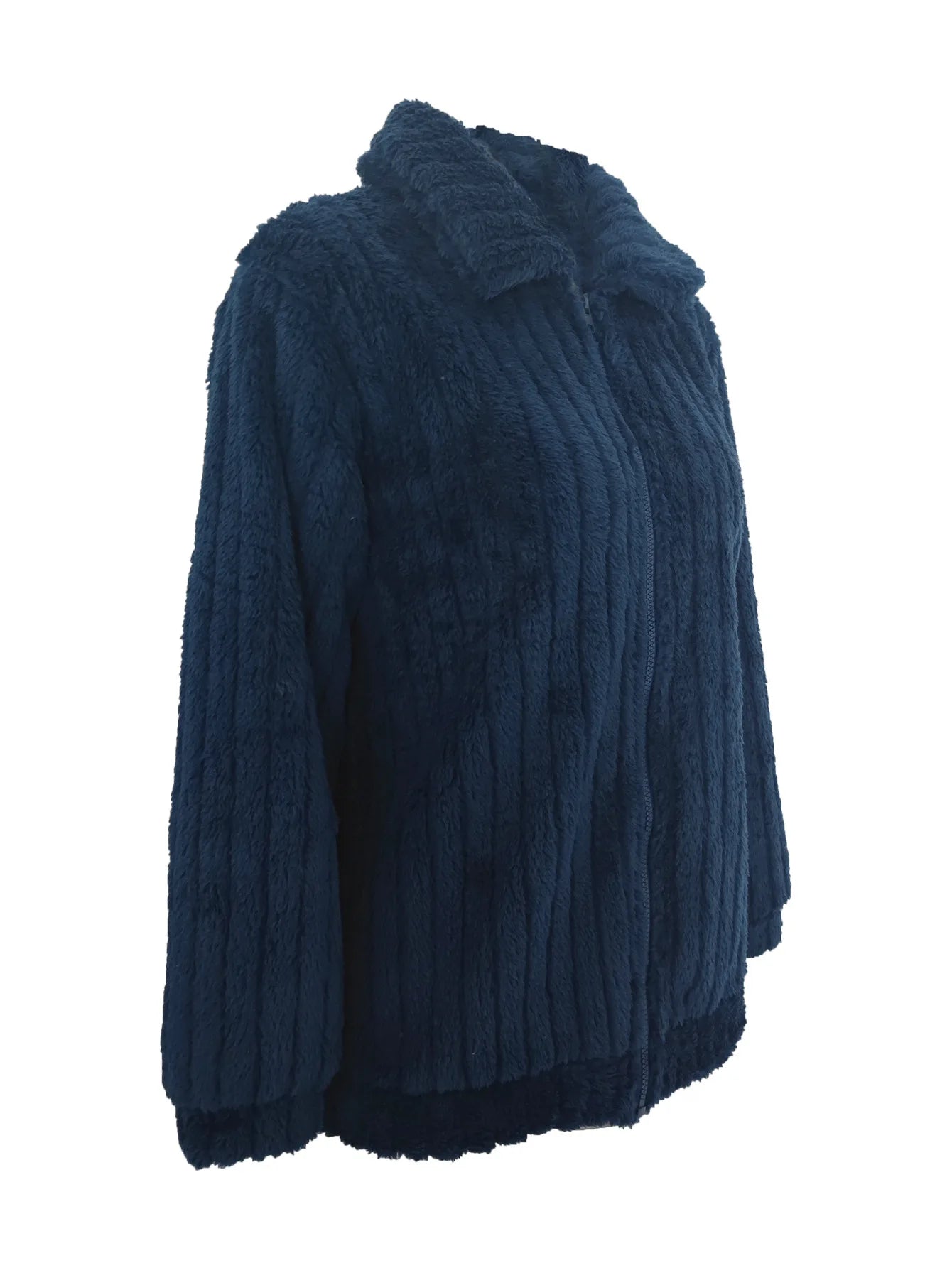 2025, Herbst und Winter, neue Mode, Damenpullover, Mäntel, Übergröße, Fleece-Strickjacke, kurzer Kragen, Tops, Damenbekleidung