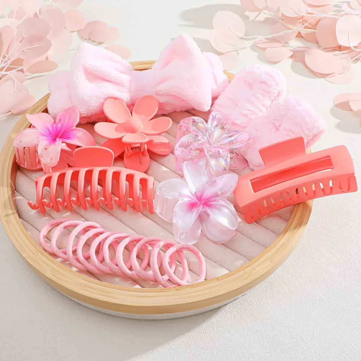 Matte Butterfly Knot Hair Ties Women's Hair Accessories Elastic Hair Bands Floral Hair Clips Autumn Winter New Style Hair Access.