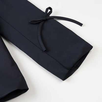 ZBZA frauen Bogen Quaste Anzug Lose Revers einreiher Tasche Einfarbig Pendler Jacke Frühling Sommer Neue Weibliche Chic mantel.