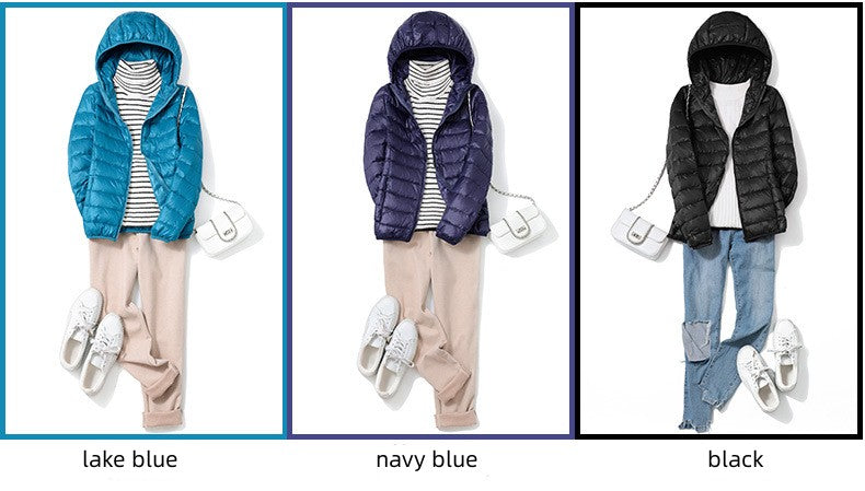 13 Farbe Neuankömmlinge Frauen Mode kurze ultraleichte dünne packbare Puffer Jacken weibliche süße Stil koreanische Daunen mäntel.