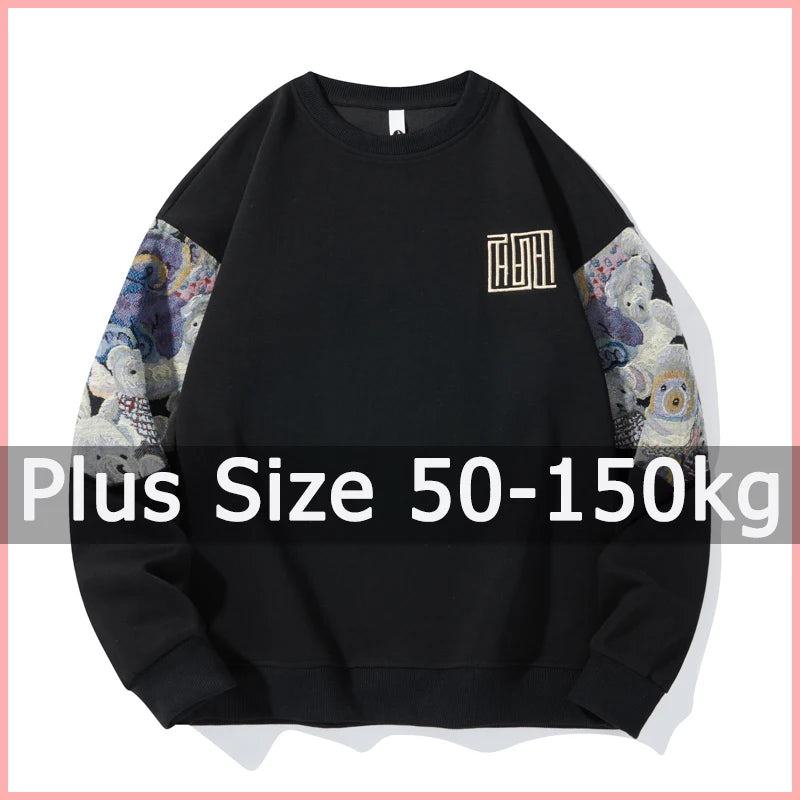 Plus Größe Frauen Sweatshirt 50-150 kg 7XL 8XL 9XL Langarm Pullover T-shirt Plus Größe Frauen Kleidung Sudaderas mujer feminino.