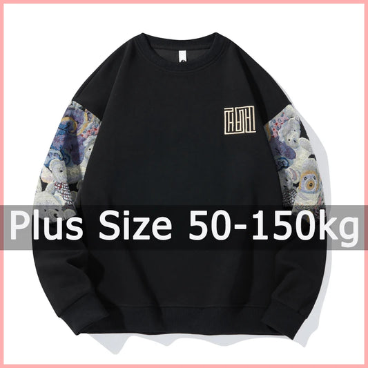 Plus Größe Frauen Sweatshirt 50-150 kg 7XL 8XL 9XL Langarm Pullover T-shirt Plus Größe Frauen Kleidung Sudaderas mujer feminino.