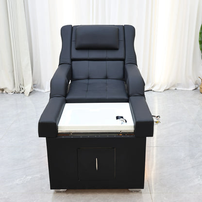 XinSheng Elektrisch verstellbares Lift-Shampoo-Bett, Massagetisch, All-in-One-Salon-SPA-Massagebett mit Haarwaschbecken und Fußbad