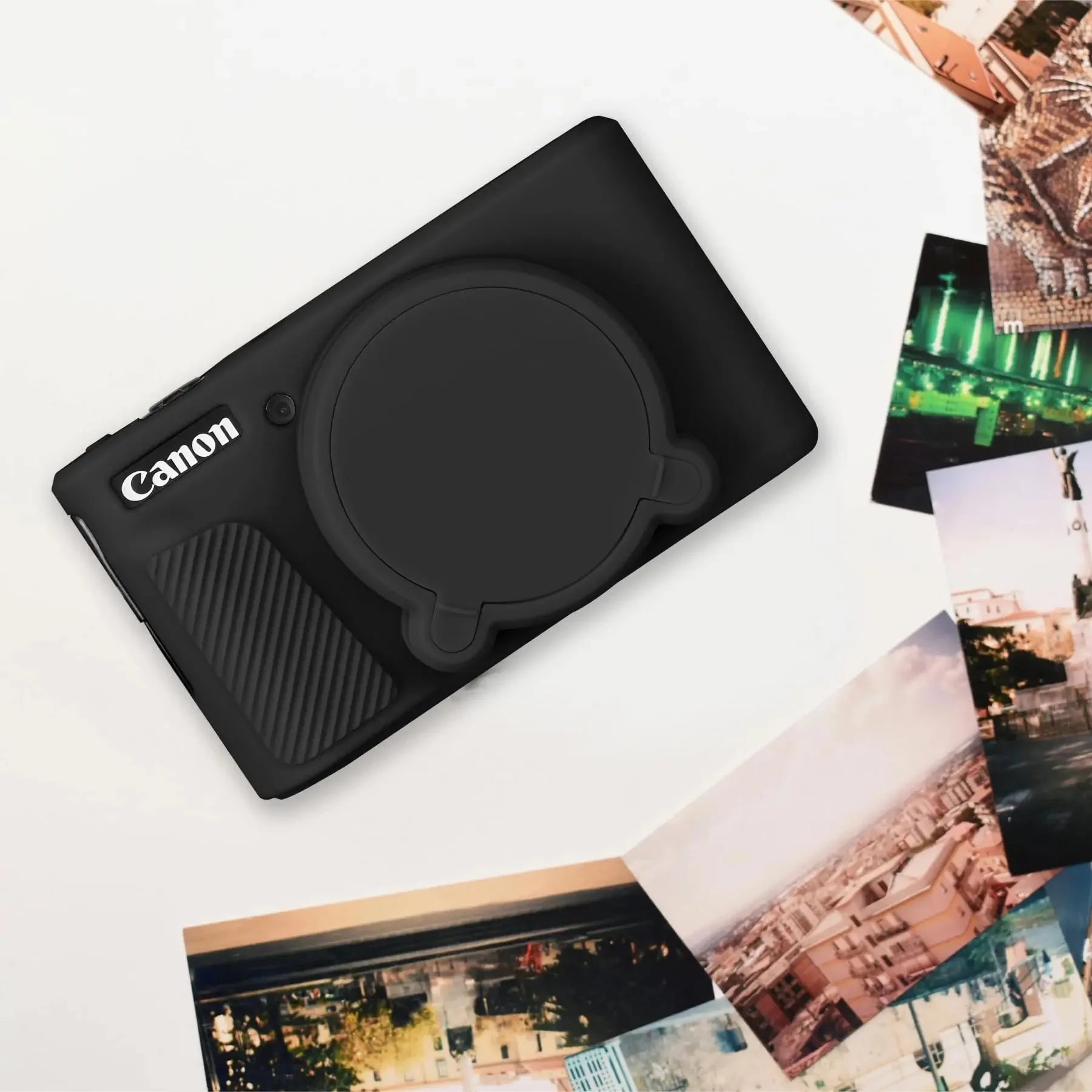 Camera Case for Canon PowerShot SX740 / SX730 Digital Camera, Soft Silicone Protective Bag Removable Lens Cover Accessories.