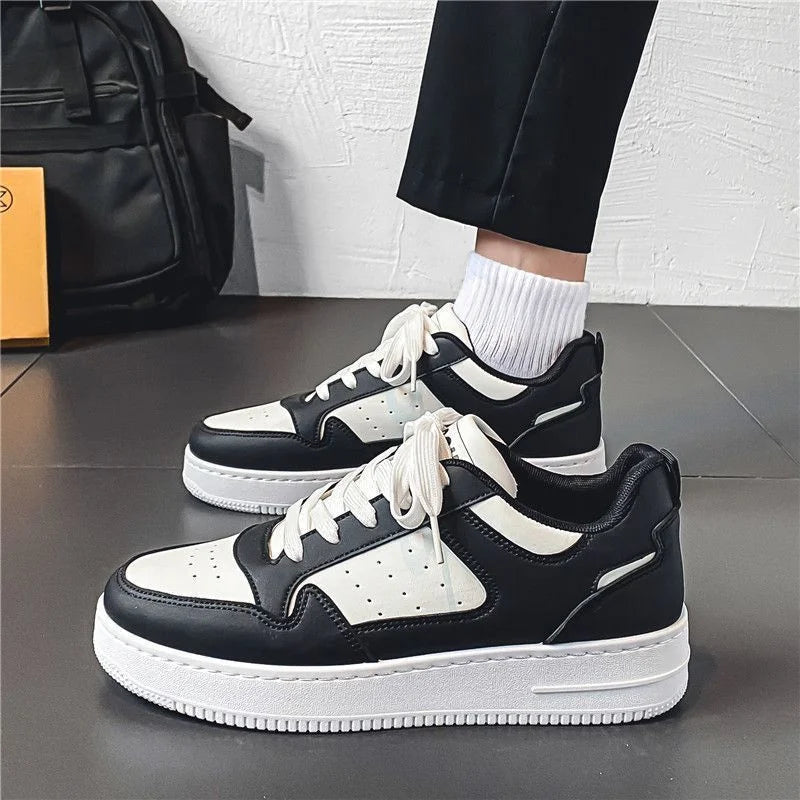 New Men's Sneakers Platform Casual Shoes Lace-up Mens Vulcanized Shoes Breathable Outdoor Running Shoes Fashion Tenis Masculino.