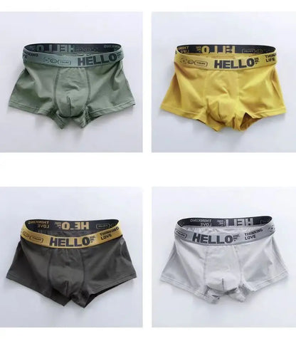 5PCS Boxer Höschen Männer Brief Unterwäsche Badehose Sexy Unterhose Atmungsaktivem Weiche Baumwolle Höschen Boxer Shorts Plus Größe