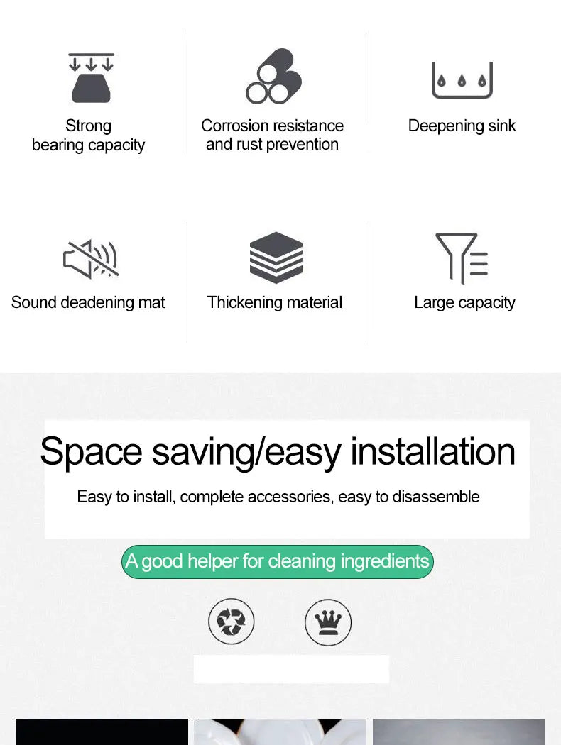 Verdickter Einzelschlitz aus Edelstahl 304 mit Halterung zum Aufhängen an der Wand, Waschbecken, Balkonbecken, Küchenwaschbecken, Waschbecken