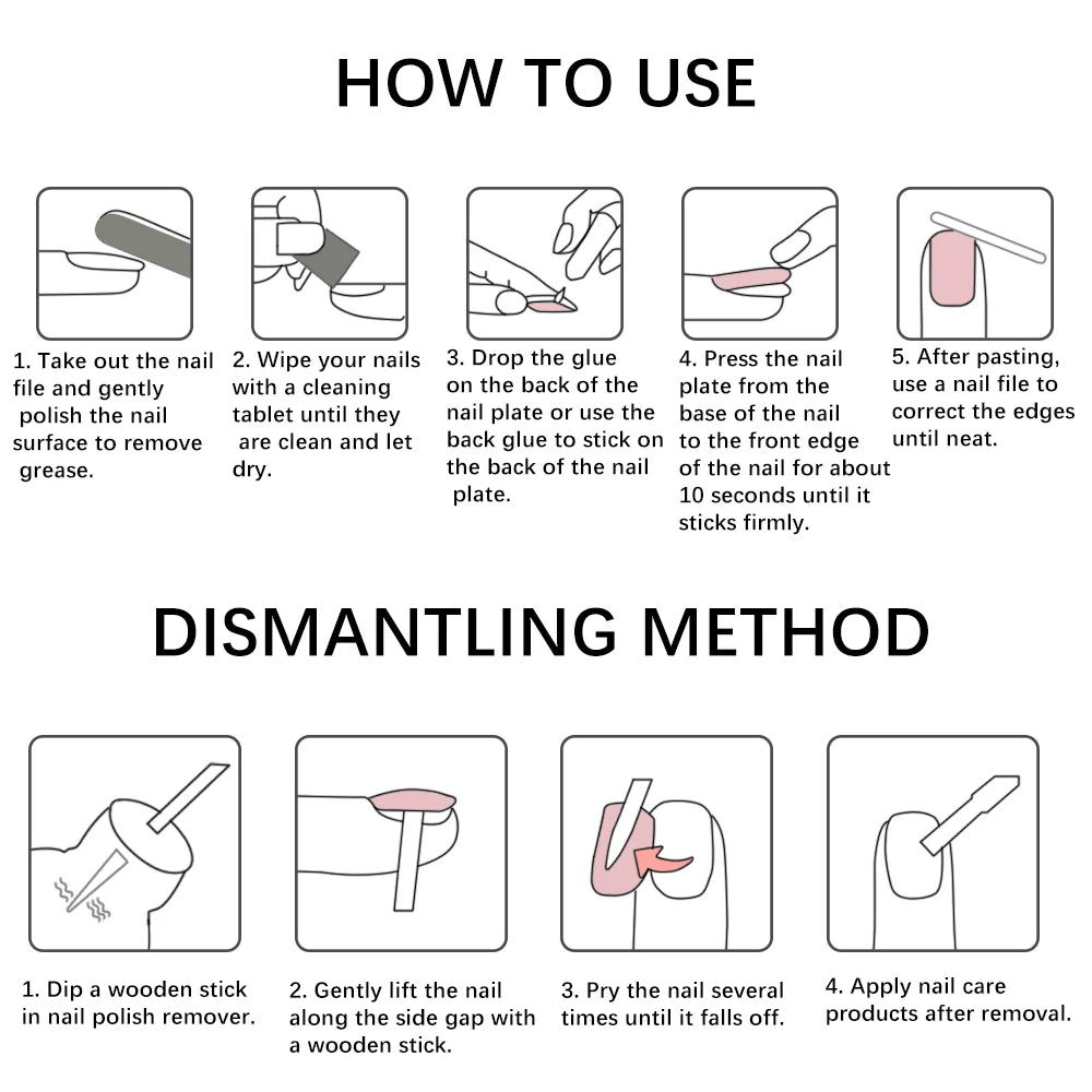 24pcs(+Tools) Pearl Bow Nude Pink Press On Nails White French Fingertips Almond Full Cover Fasle Nails New Year Nail Accessories