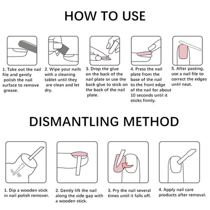 24pcs(+Tools) Pearl Bow Nude Pink Press On Nails White French Fingertips Almond Full Cover Fasle Nails New Year Nail Accessories