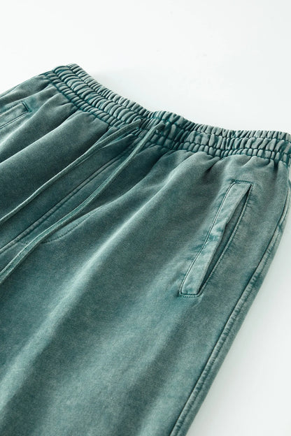 Vier Jahreszeiten Neue Mode Für Männer Casual Trendy Amerikanischen Gewaschen Gewachst Lose Einfarbig Hosen Gerade Jogger Hosen Männliche Hosen.