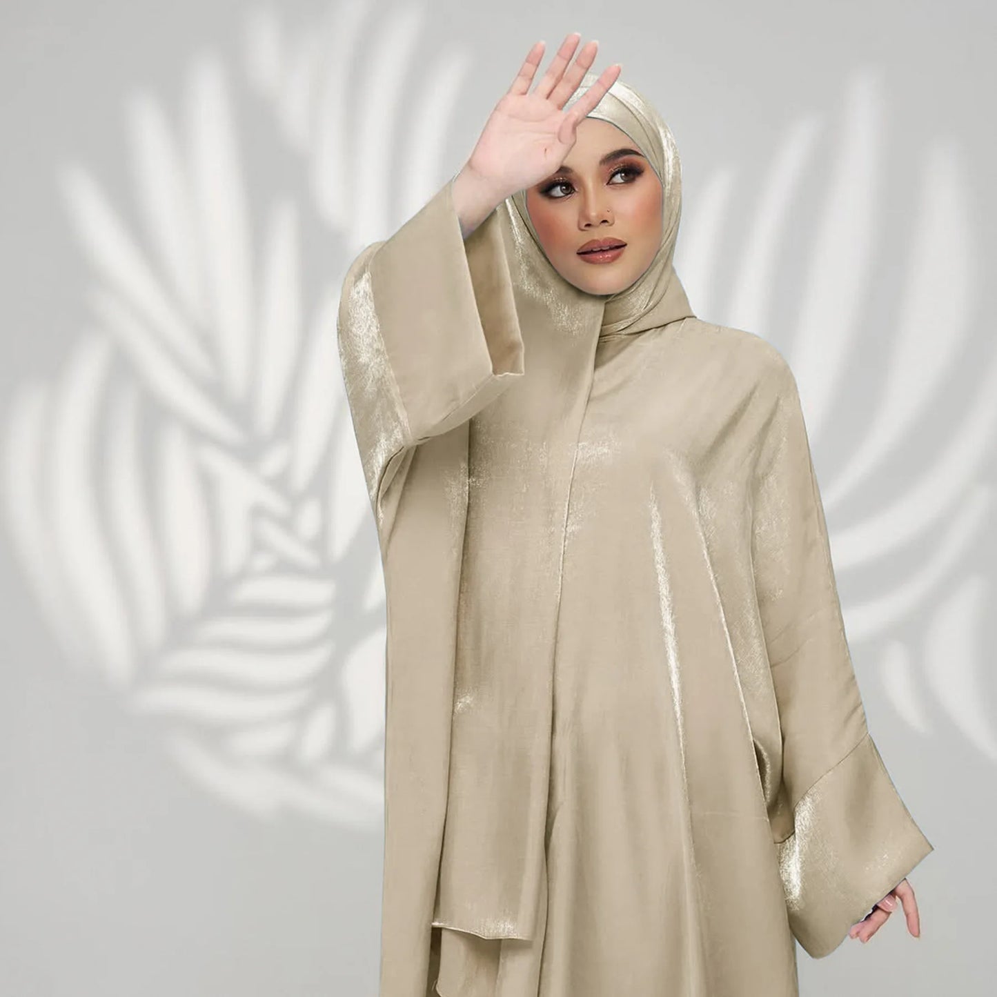 Two Piece Muslim Sets for Women Luxuru Dubai Hijab Abaya Dress Ramadan Saudi Arabia Modest Clothing Islamic Solid Church Outfits.