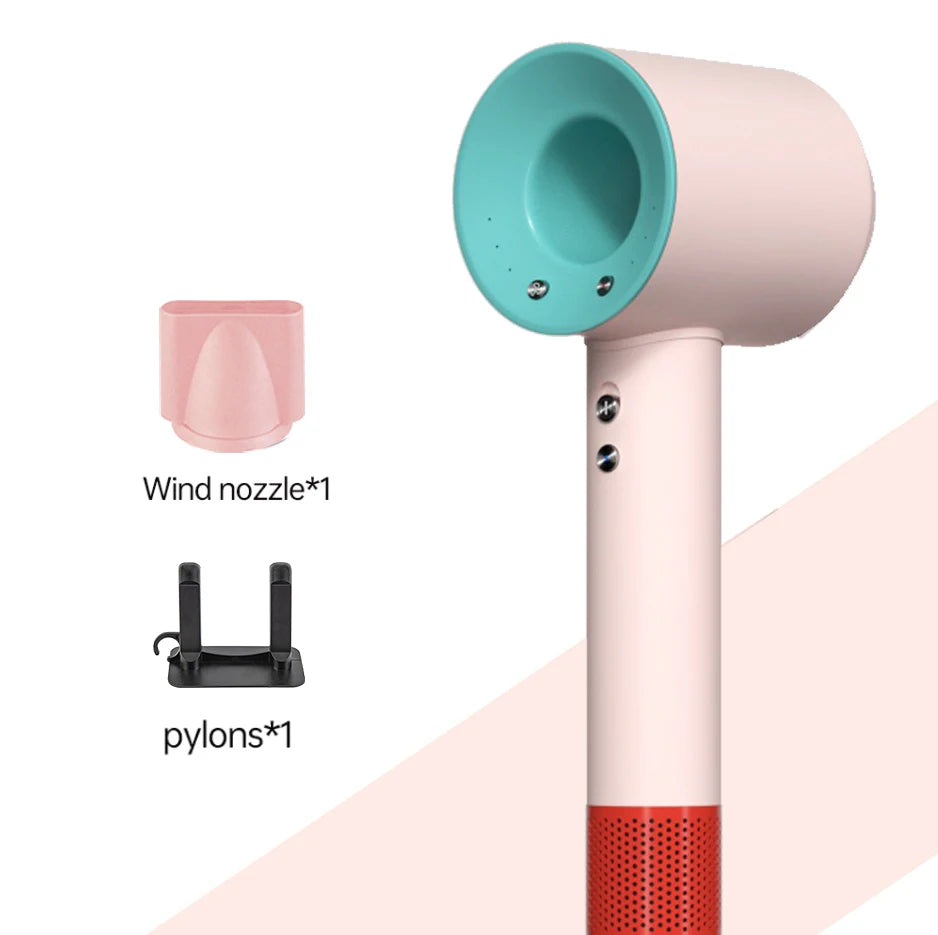 Negative ion hair dryer with high speed and no blades High power silent and quick drying Portable, suitable for home and travel.