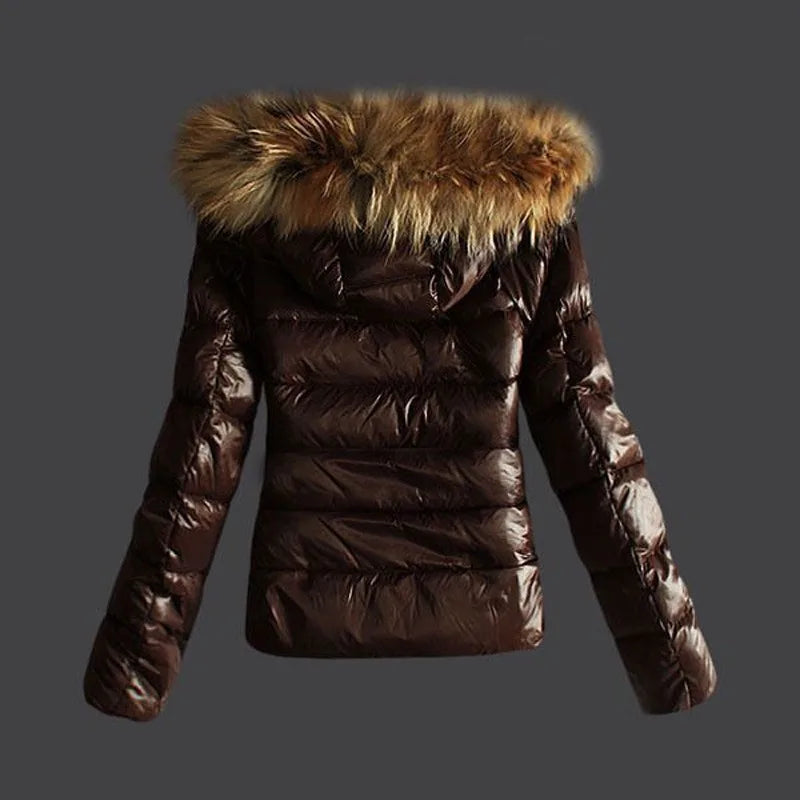 2025, Winter Jacken Frauen Grundlegende Mäntel Mode Faux PU Leder Winter Jacken Frauen Künstliche Pelz Kragen Mantel Weibliche Oberbekleidung.