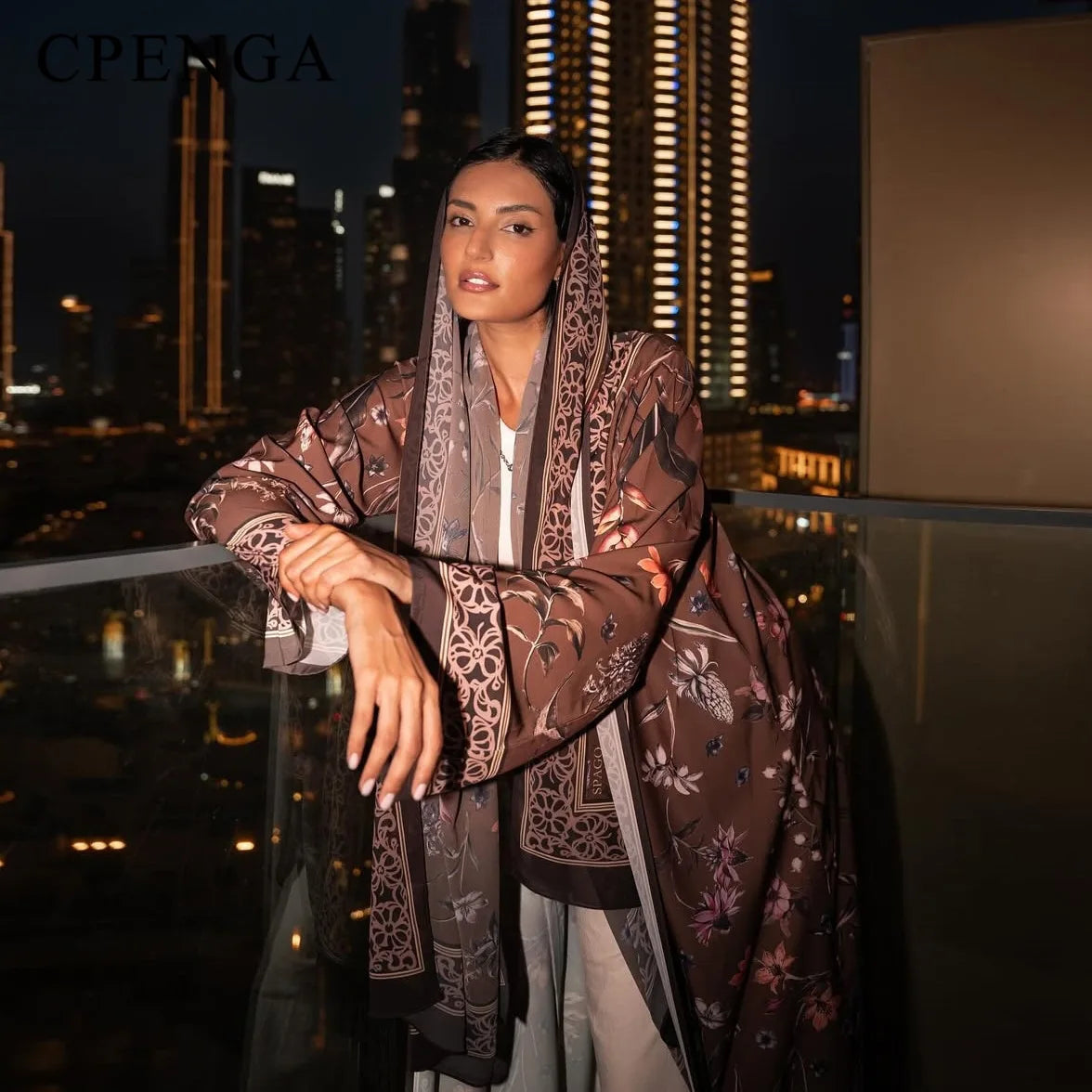 2025, Sommer-Strickjacke mit arabischem Blumenmuster für muslimische Frauen, elegante Dubai-Hijab-Abaya mit innerem islamischem Urlaubsoutfit, neues Türkei-Kleid.