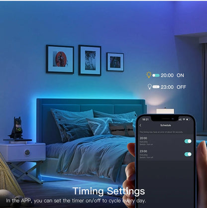 Tuya Wifi RGB /White/Warm White COB LED Strip Light Silica Gel Tube Tape Linear Dimmable Lighting work with Alexa Google Home.