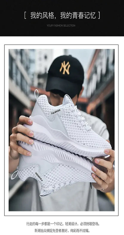 Sommer Tennis Casual Mesh Schuhe Atmungsaktive Hohl training fitness Plattform Weichen Boden Läuft Leichte Vulkanisierte Schuhe.