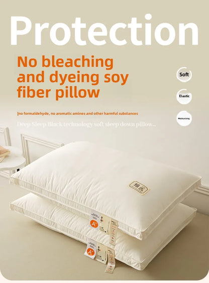 1pc Soft Filling Sleeping Pillows for Home Bed Almohadas Para Dormir High Quality Pillow 48x74cm Washable Neck Cushion.