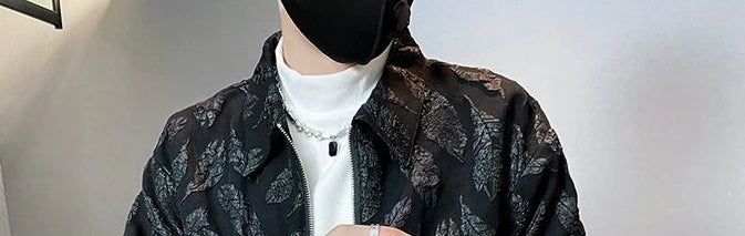 Man Coat Spring Autumn Black Jacket for Men Printed Zip V Clothing Fashion 2024 High Quality Cold Stylish Casual Luxury Designer.