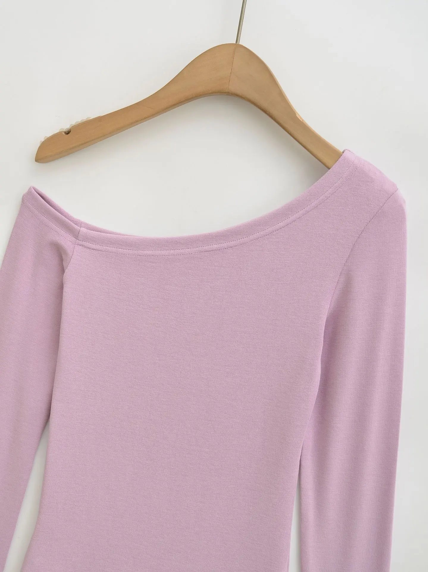 Women One Shoulder Long Sleeve Top Tee Tshirt