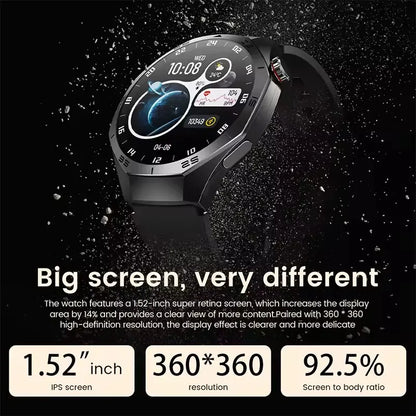 2025New GUHUAVMI GT5 Pro Smart Watch Men HD AMOLED Screen GPS Motion trajectory HeartRate Bluetooth Call 1.52" SmartWatch IP68.
