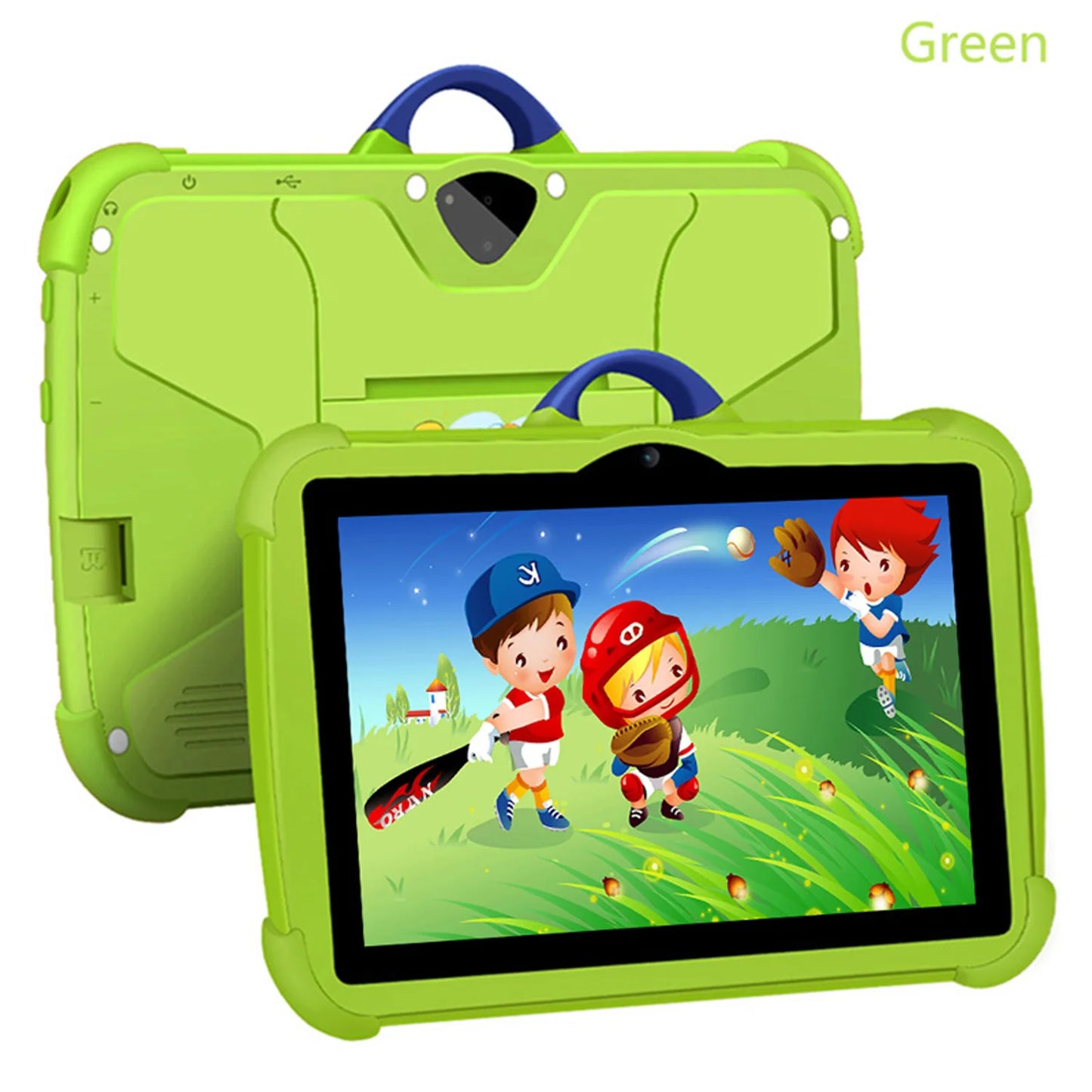 New Cartoon Pattern Kids Tablet 7 Inch Quad Core 4GB RAM 64GB ROM Android Learning Education Games Tablets Children's Gifts.