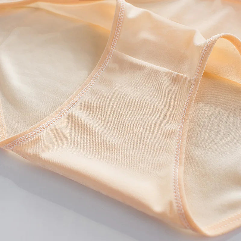 Plus Size Panties Women's Cotton Underwear Girls Briefs Solid Color Lingeries Shorts Comfortable Underpant For Woman 3XL/4XL.