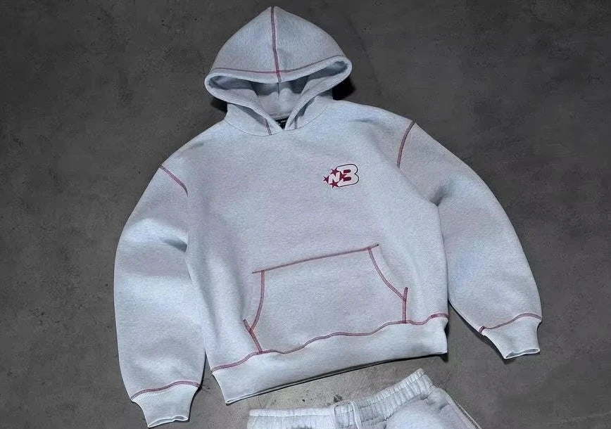 New Oversized Loose Y2k Tracksuit Men Cotton Casual Sports Hoodies Sweatpants Two Piece Set Clothes for Men Fashion Streetwear.