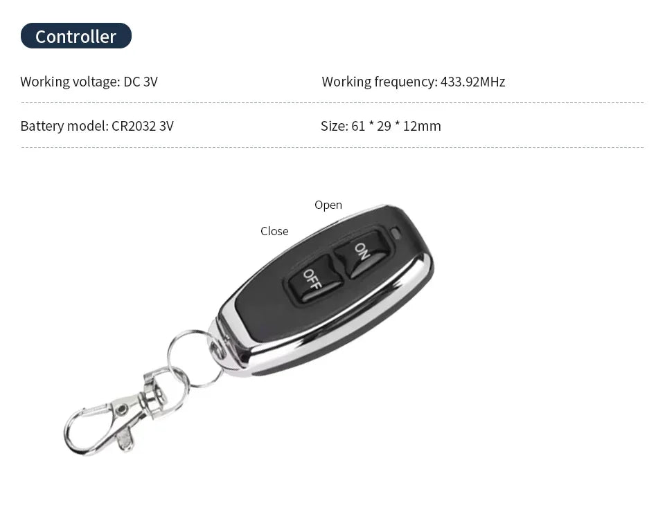 RF 433 MHz Drahtlose Fernbedienung Schalter Smart Home 110 V 220 V 10A Mini Controller Relais EIN/AUS sender Wand Licht Schalter.