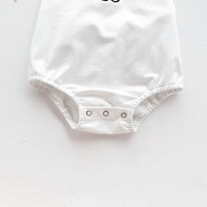 2023 neue Im Sommer Infant Neugeborene Baby Mädchen Jungen Cartoon Bär Druck Outfits Kinder Baumwolle Overalls Geschenk Hut Bodys