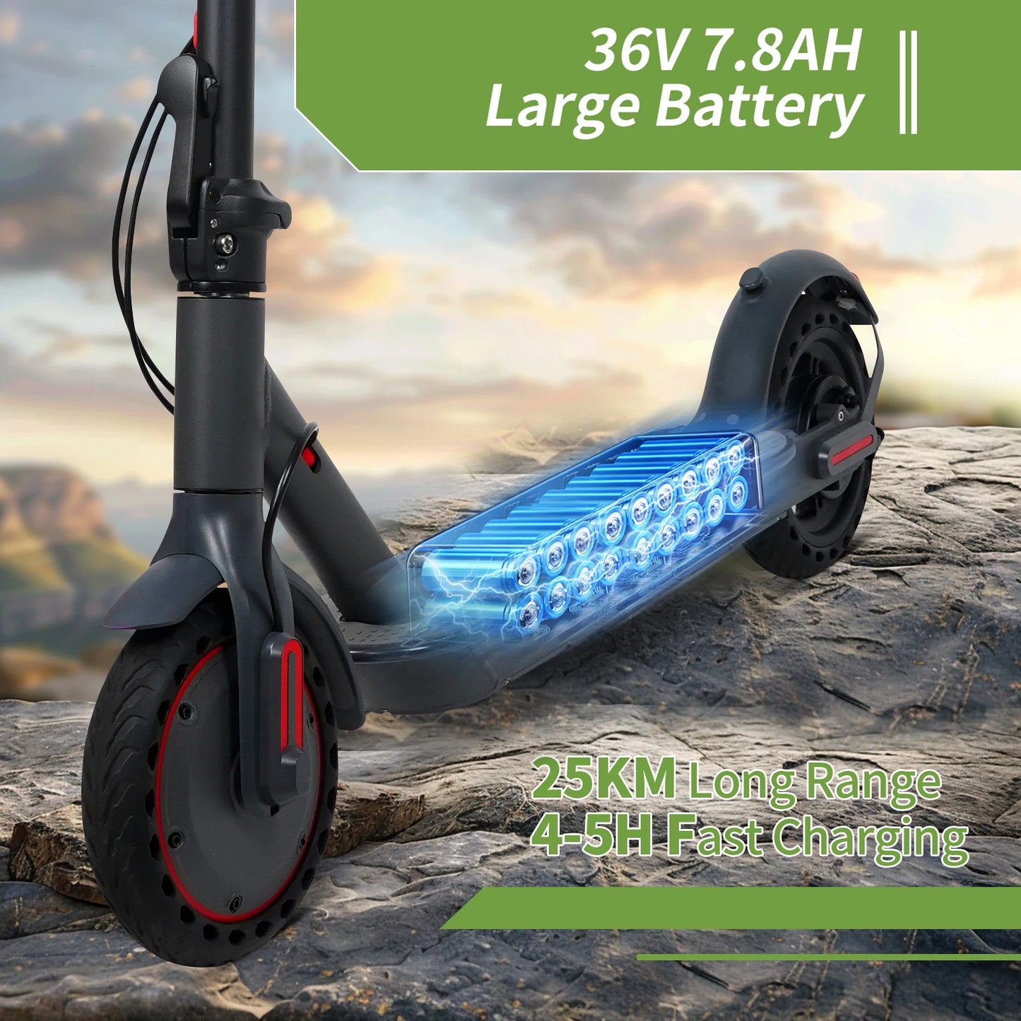 ES80/M365 X1 Electric Scooter 36V 10.5Ah 500W Motor 35KM Long Range 31KM/H 8.5Inch Solid Tires Foldable Smart APP EScooter