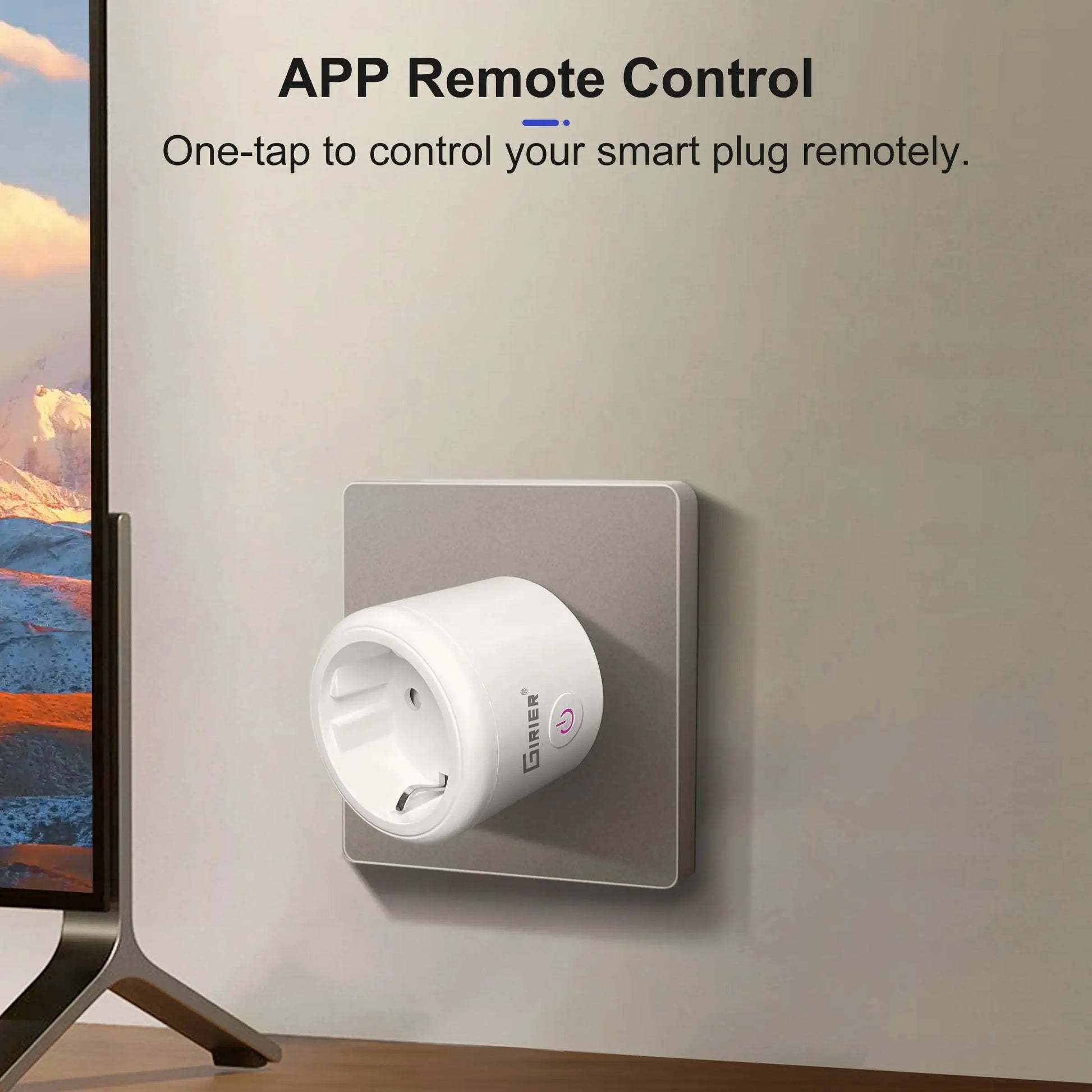 GIRIER Smart Plug ZigBee 20A Smart Home Steckdose EU 4200W mit Power Monitor Funktion Unterstützt Alexa Google Home Assistant.