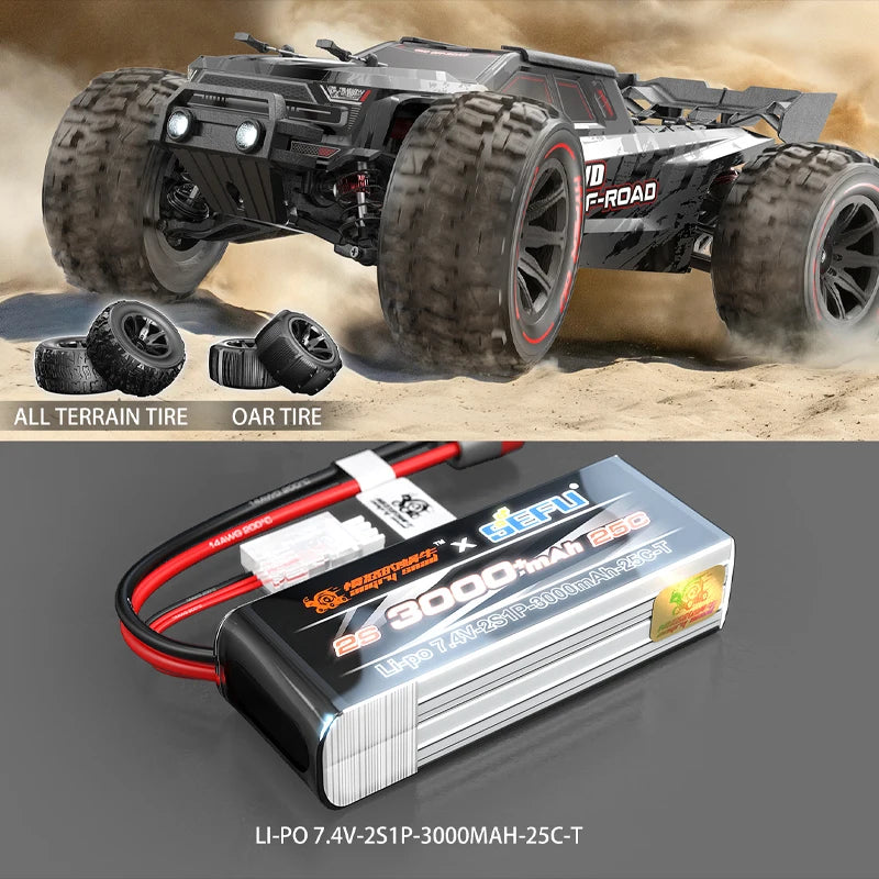 Hyper Go MJX 14210 V3.0 1/14 RC Car 75km/h Brushless 2.4G Remote Control 4WD Off-road Racing RC Truck Electric Toy.