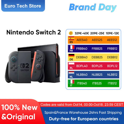 Nintendo Switch 2 Original 7.9-inch LCD Display Joy‑Con2 Handle Console Stable TV Mode Video Gaming Console N2 NEW 2025.