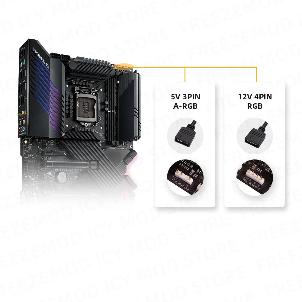 Mirror MOD RGB Lighting Panel Customize PC Case VGA Backplate Side Panel PC Cabinet A-RGB Colorful AURA SYNC Water Cooling Plate