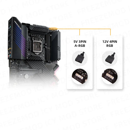 Mirror MOD RGB Lighting Panel Customize PC Case VGA Backplate Side Panel PC Cabinet A-RGB Colorful AURA SYNC Water Cooling Plate