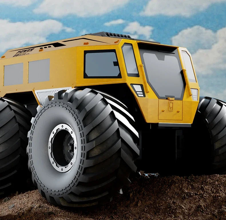 Q210 Amphibious Rc Car Dual Control 4WD Off-road Remote Control Waterproof Vehicle 2.4G Electric Climbing Crawler Toys for Kids.