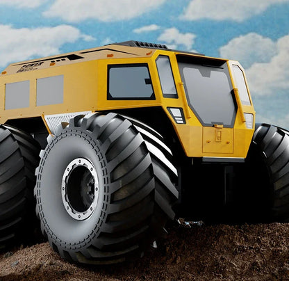 Q210 Amphibious Rc Car Dual Control 4WD Off-road Remote Control Waterproof Vehicle 2.4G Electric Climbing Crawler Toys for Kids.