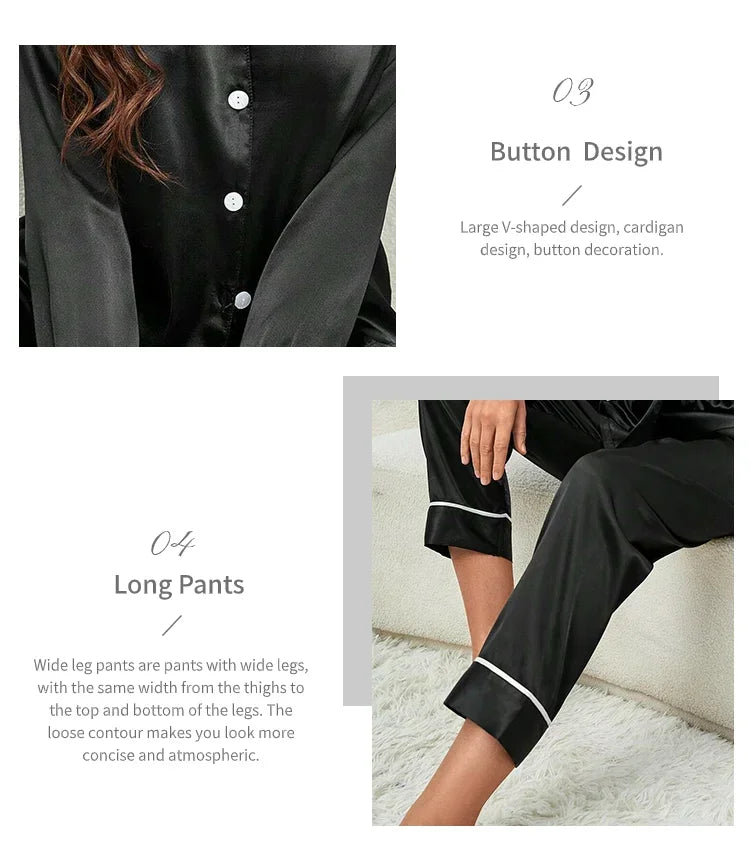 Plus Größe Eis Seide Pyjamas Frauen Lange Ärmeln Einfarbig Lose 5xl Hause Tragen Damen Bequeme Nachtwäsche 2PCS set Nachtwäsche.