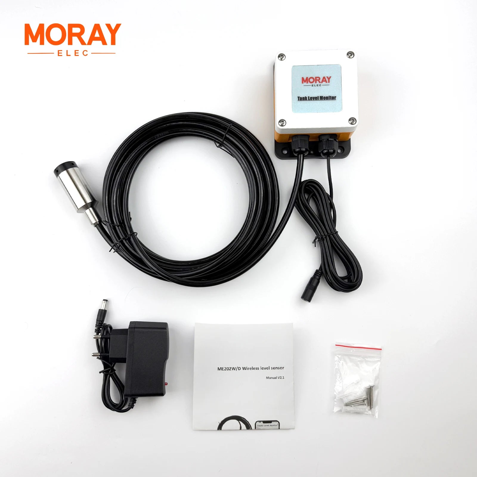 Hot Sale 5M ME202R Tuya APP Intelligent Smart Home LCD Temperature Display WIFI Submersible Water Tank Level Controller.