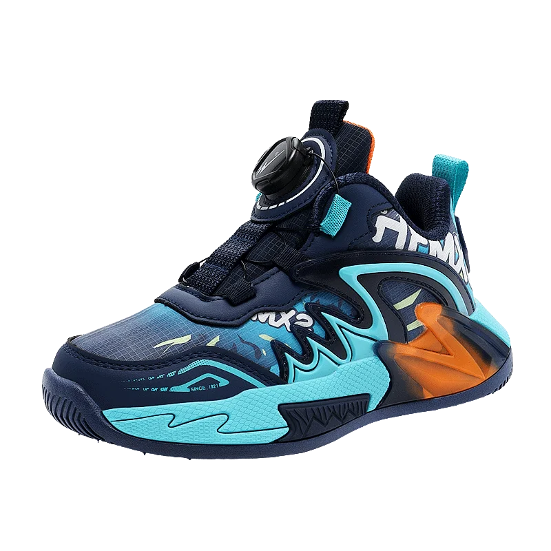 Luxury Boys Sneaker Children Origin Shoes 2025 Autumn New Fashion PU Leather Kids Basketball Shoes High Top Sneaker for Boys.