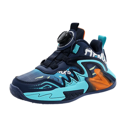 Luxury Boys Sneaker Children Origin Shoes 2025 Autumn New Fashion PU Leather Kids Basketball Shoes High Top Sneaker for Boys.