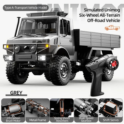 C8823 6WD RC Car 1/18 Off-road Remote Control Vehicle 2.4G High Speed Climbing Transport Rescue Crawler Model Toys for Children