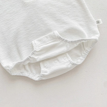 Baby Krabbeln Kleidung Sommer Kurzarm Cartoon Bär Brief Outfits Kinder Infant Bodys Baumwolle Ein Stück Klettern Anzug.